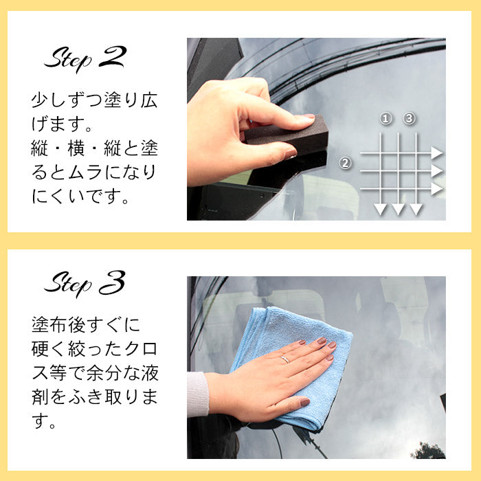 ガラスコーティング 撥水 最強 フロントガラス 超撥水 CAR WINDOW SHIELD 30m