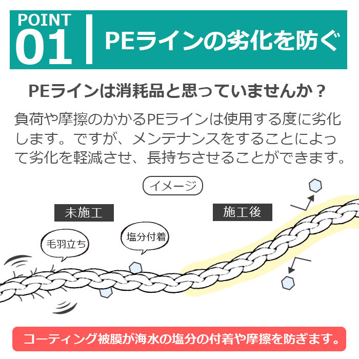 PEコート PEライン コーティングスプレー PE LINE SHIELD 300ml