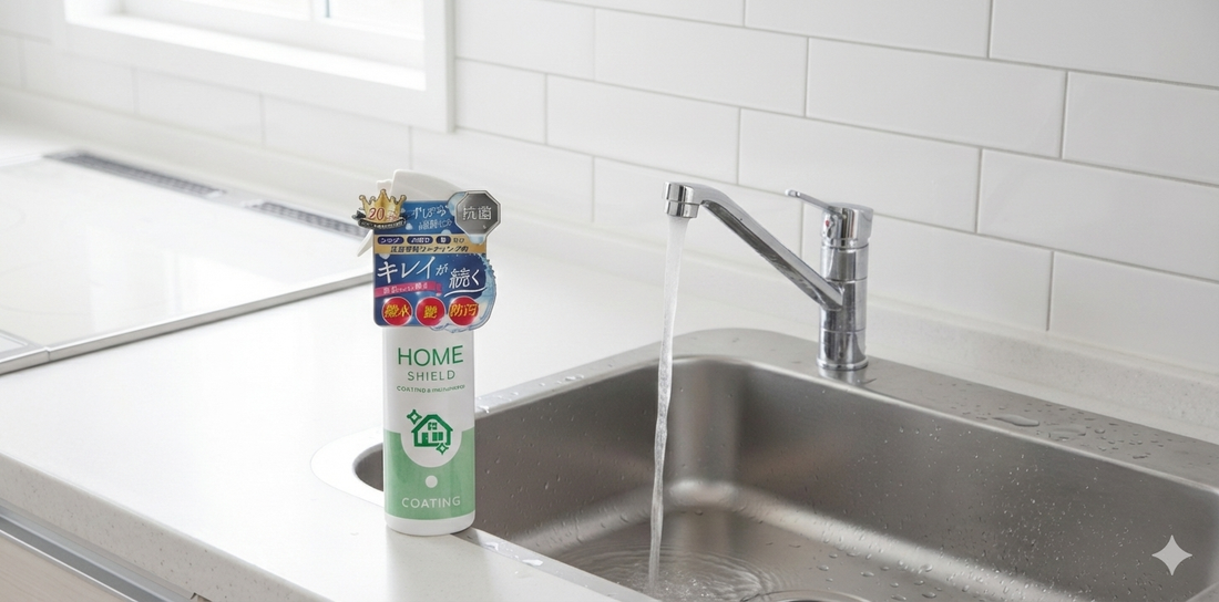 もう悩まない！シンクの水垢を防ぐ簡単コーティング術