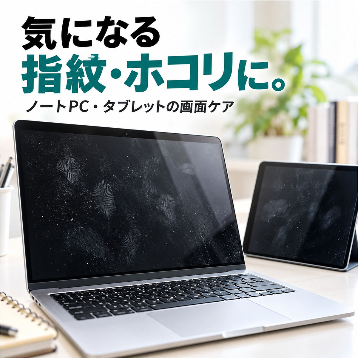 拭くだけで画面リフレッシュ ガジェット用指紋防止クリーナー＆抗菌コート 30ml 日本製