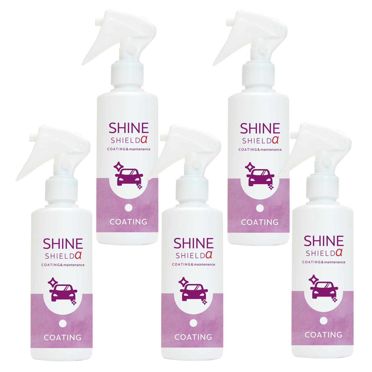 洗車後すぐ艶と水が流れる シャインシールドα 滑水タイプ車用ガラス系コーティング 200ml 日本製