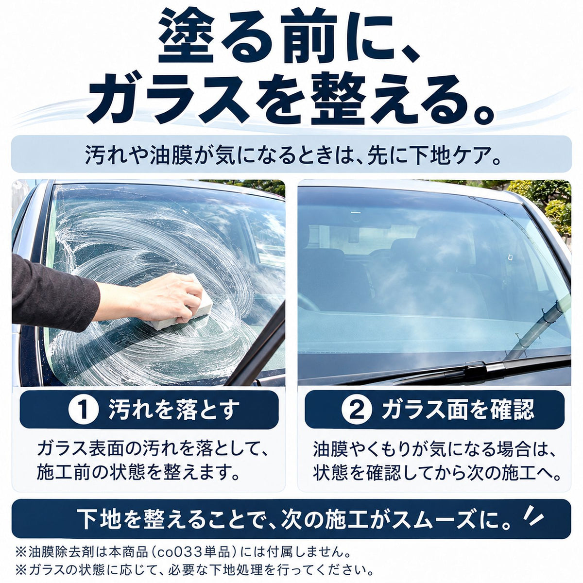雨でも視界くっきり 車用ガラス撥水コーティング30ml 日本製 1年耐久 プロ仕様 超撥水