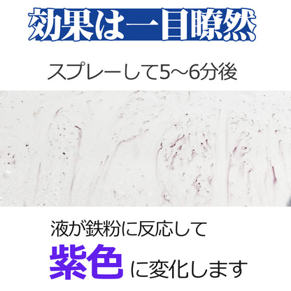 中性で安心 ボディ・ホイール対応 鉄粉除去スプレー300ml クロス付 コーティング前下地処理に