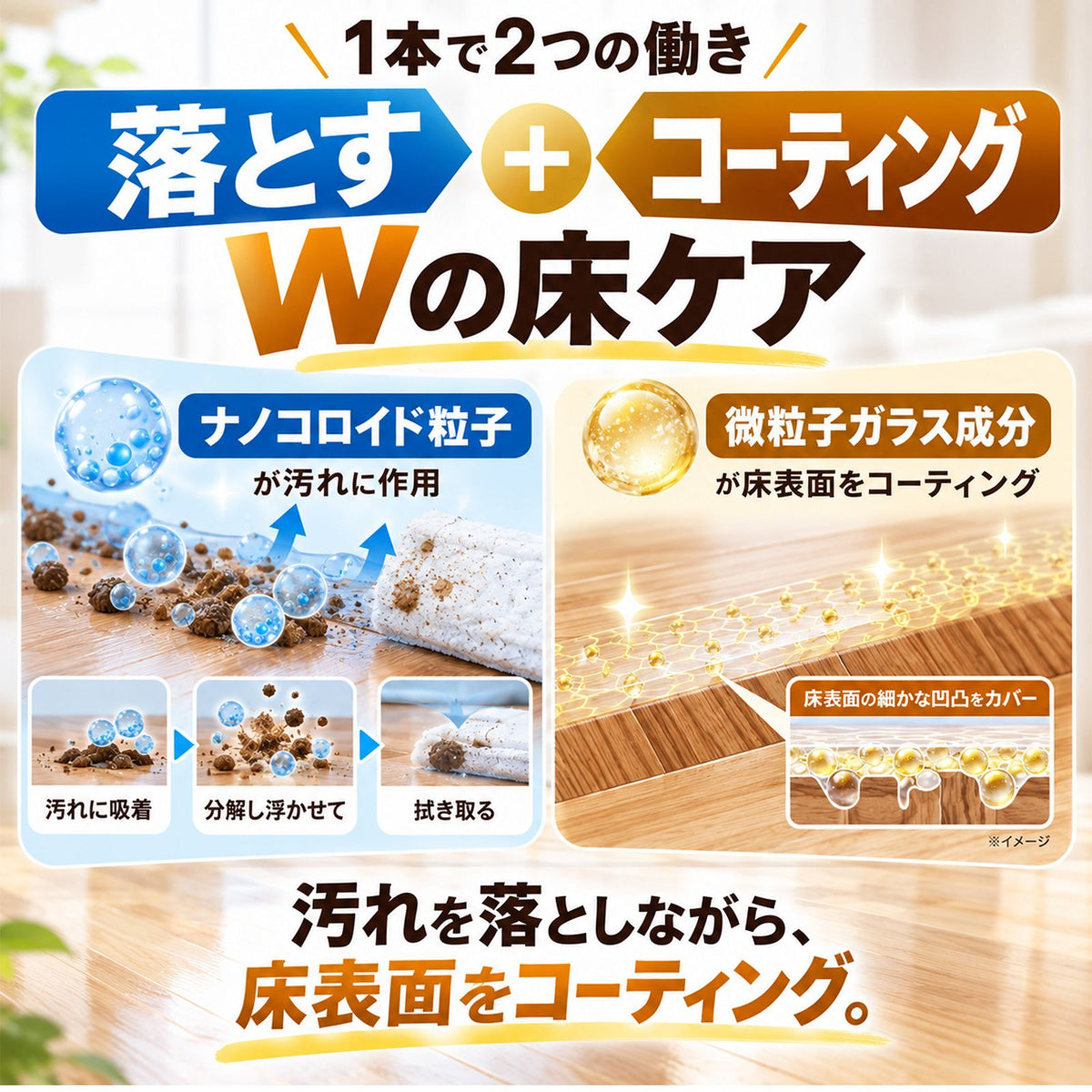 FLOORING SHIELD フローリング用ガラスコーティング剤500ml