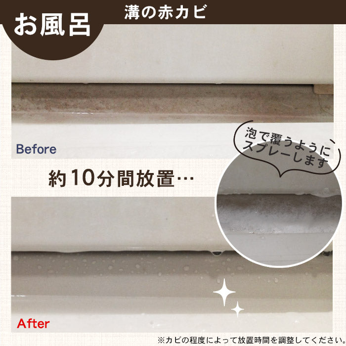 業務用レベルの強力カビ取りスプレー 低臭タイプ 500ml 日本製 MOLD OFF CLEANER