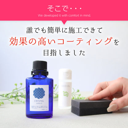 キッチン用ガラスコーティングフルセット30ml｜撥水・防汚でシンクを長く美しく保つ日本製