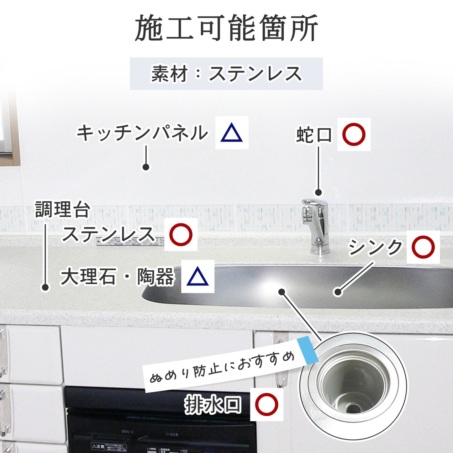 キッチン用ガラスコーティングフルセット30ml｜撥水・防汚でシンクを長く美しく保つ日本製