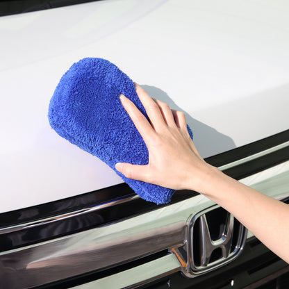 掃除用スポンジ 洗車対応 厚手5cm 傷防止 マイクロファイバー
