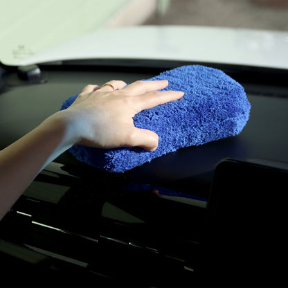 掃除用スポンジ 洗車対応 厚手5cm 傷防止 マイクロファイバー