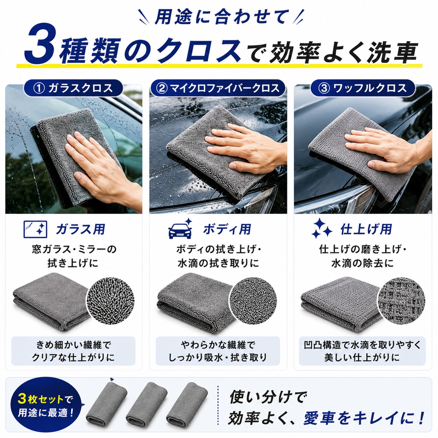 洗車セット 9点 洗車用品セット 初心者向け 手洗い洗車セット 洗車ミット ホイールブラシ マイクロファイバークロス3枚 ワックスパッド付 カーケア用品 一式