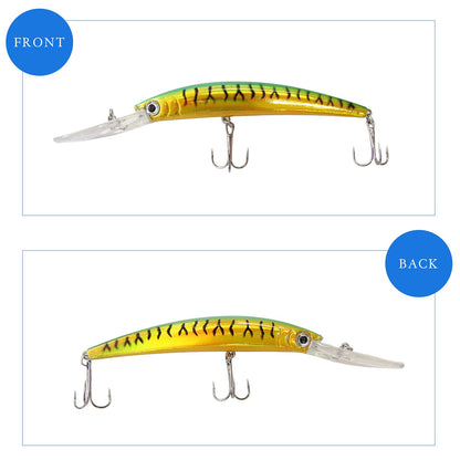 ディープミノー 5個セット ケース付き ロングリップ 17.5cm 16g シーバス・青物対応 5カラー