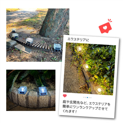 ソーラーライト　ガーデンライト LED リーフデザイン