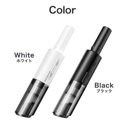 コードレス掃除機 強力吸引 USB充電式 ハンディクリーナー 軽量 小型 ノズル付き
