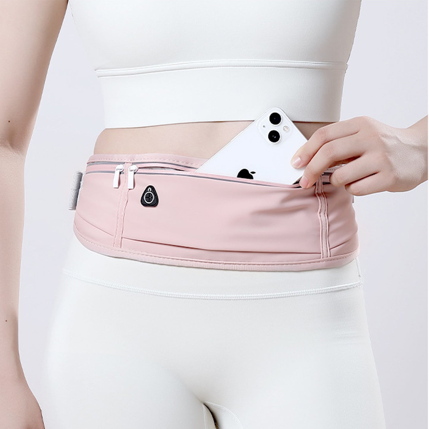 ランニングポーチ 揺れない 防水 スマホ対応 ペットボトル 500ml収納 軽量 伸縮ベルト