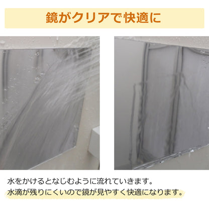 鏡がくもらない お風呂用 曇り止め＆撥水スプレーセット 親水コートで視界クリア 無香料 水回り掃除用