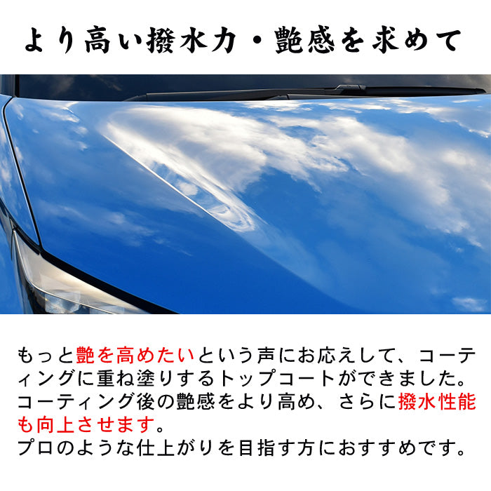 【洗車セット 業務用2点】鉄粉除去スプレー＋超撥水トップコート 日本製 アウトレット訳あり 変形ボトル 特価 コーティング前後対応爆買