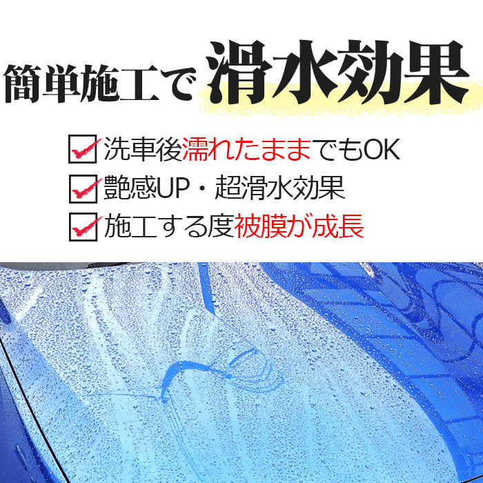 洗車後に差が出る 滑水コーティングスプレー 詰替付 日本製 簡単施工 艶・防汚 車用