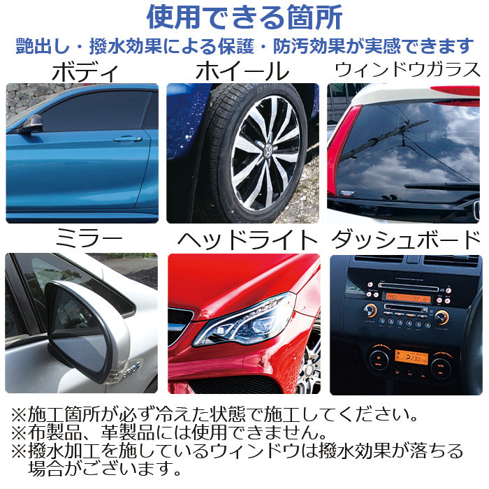 洗車後に差が出る 滑水コーティングスプレー 詰替付 日本製 簡単施工 艶・防汚 車用