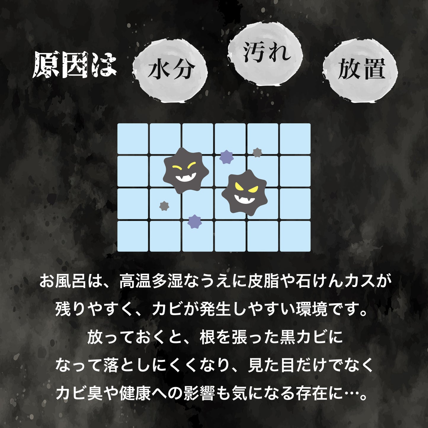 落として防ぐ2ステップ お風呂用カビ取り＆防カビスプレー2本セット