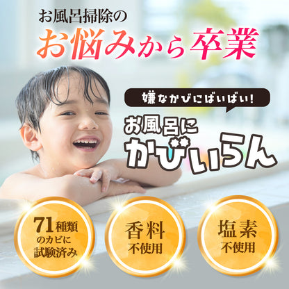 落として防ぐ2ステップ お風呂用カビ取り＆防カビスプレー2本セット