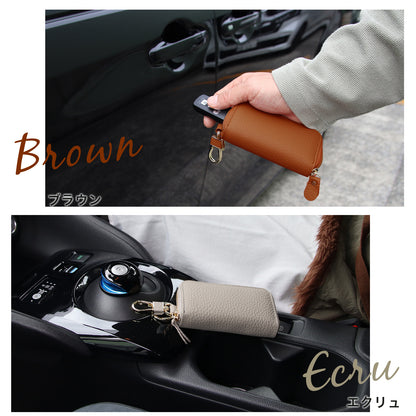 【名入れ無料】本革 6連キーケース スマートキー収納・カード収納・コンパクト・ギフト対応