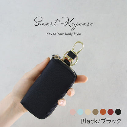 【名入れ無料】本革 6連キーケース スマートキー収納・カード収納・コンパクト・ギフト対応