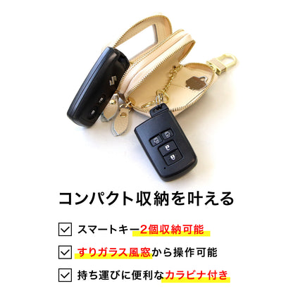 車 キーケース セット ナンバープレート キーホルダー 名入れ ギフトボックス付き プレゼント 男性 彼氏 夫 父 納車祝い 誕生日 車番号 再現 アクリル 駐車場 ナンバー 確認 本革 スマートキー対応 おしゃれ 車好き 実用的 女性 おしゃれ かわいい ペア カップル 記念日