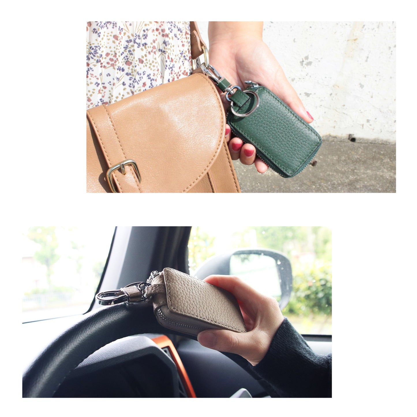 【名入れ無料】スマートキーケース 本革 ナンバープレート キーホルダー付き 車好き プレゼント 納車祝い メンズ レディース ギフトBOX対応
